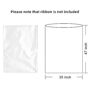 Morepack Extra Large Cellophane Bags 35x47 Inch Jumbo Clear for Gifts