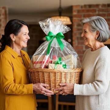 Morepack Extra Large Cellophane Bags for Gift Baskets