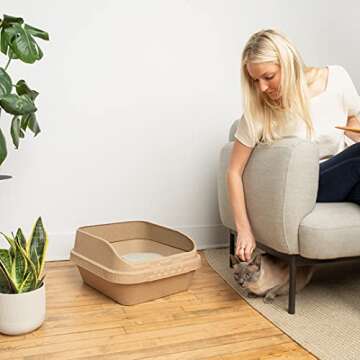 Kitty Sift Sustainable Cat Litter Box Kit with Liners - 6 Set