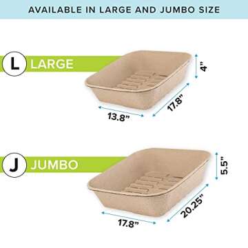 Eco-Friendly Kitty Sift Large Litter Box Kit for Cats