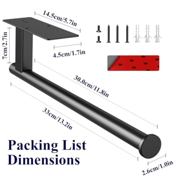 Kitsure Stainless Steel Paper Towel Holder for Kitchen