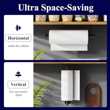 Kitsure Stainless Steel Paper Towel Holder for Kitchen