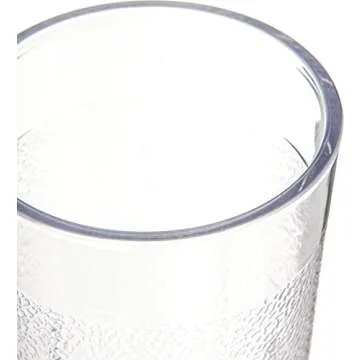 Carlisle FoodService Products Stackable Tumbler Plastic Tumbler for Restaurants, Catering, Kitchens, Plastic, 5.2 Ounces, Clear, (Pack of 72)