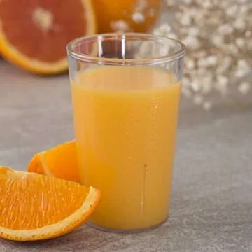 Carlisle FoodService Products Stackable Tumbler Plastic Tumbler for Restaurants, Catering, Kitchens, Plastic, 5.2 Ounces, Clear, (Pack of 72)