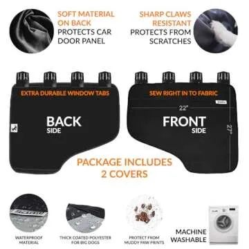 Durable Pet Car Door Protector - Waterproof & Washable
