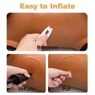 HotMax Bouncy Horse, Inflatable Bouncing Animals Hopper for Toddlers or Kids, Ride on Rubber Jumping Toys for Boy or Girl Birthday Gift (Giraffe)