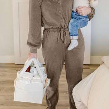 PUTSKA Baby Diaper Caddy Organizer - Nursery Storage Basket for Diaper Station, Baby Basket Shower Gift List and Registry Must-Have, Newborn Essentials, Nursery Decor for Boy or Girl - White, Regular