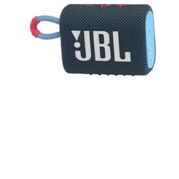 JBL Go 3 Portable Waterproof Wireless IP67 Dustproof Outdoor Bluetooth Speaker (Blue Pink)