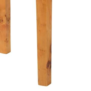 Jihan Real Burl Wood Console Half-Moon Accent Table