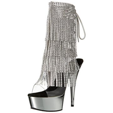 Pleaser Del1017rsf/c-s/sch Boot for Chic Occasions