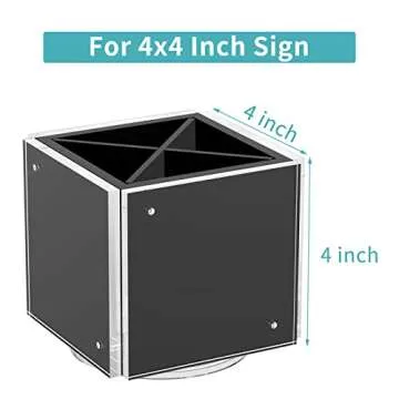 HIIMIEI Rotating Acrylic Pen Holder for Desk
