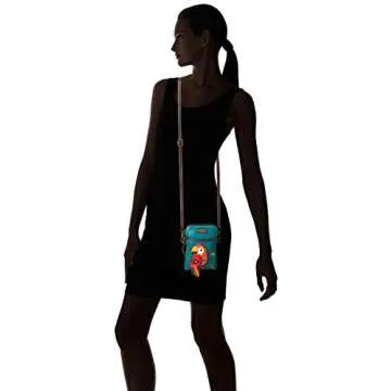 Chala Red Parrot Cellphone Crossbody Handbag for All