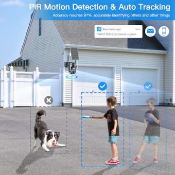 4K Solar Security Camera with Color Night Vision