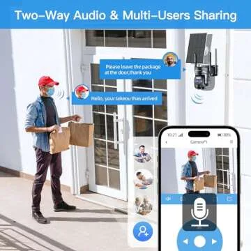 4K Solar Security Camera with Color Night Vision