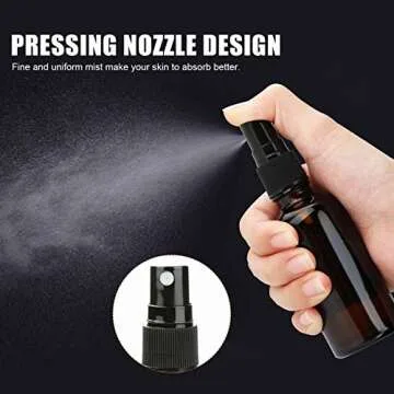 Maredash Amber Glass Spray Bottles - 16 Pack Essential Oil Storage