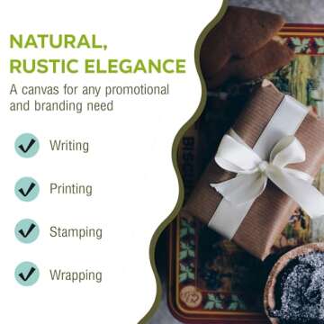 Kraft Brown Wrapping Paper Roll - Eco-Friendly & Versatile