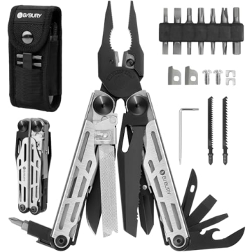 BIBURY Multitool Pliers Pro BI2045 - Versatile, Foldable, Durable for All Tasks