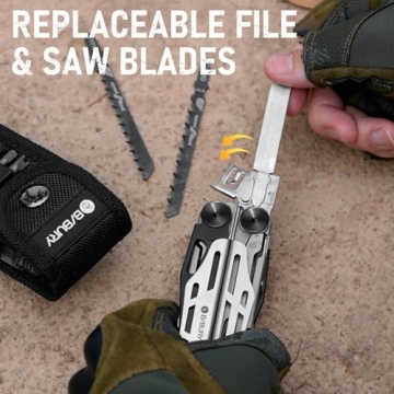 BIBURY Multitool Pro with 31 Tools for Camping and Survival