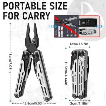 BIBURY Multitool Pro with 31 Tools for Camping and Survival