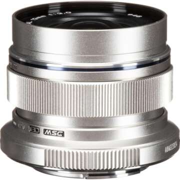OM SYSTEM OLYMPUS M.Zuiko Digital ED 12mm F2.0 Silver For Micro Four Thirds System Camera, Compact Wide Angle lens For Starry Sky and Landscape