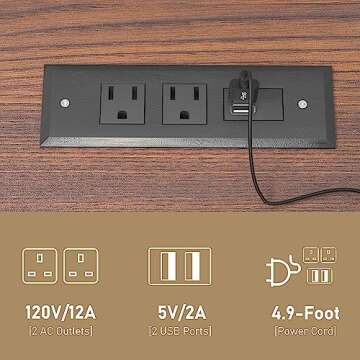 Hlivelood Farmhouse Nightstand Set of 2, LED End Tables Living Room Set of 2 with Charging Station, Barn Door & Storage Shelf, Rustic Bedside Table for Bedroom, White