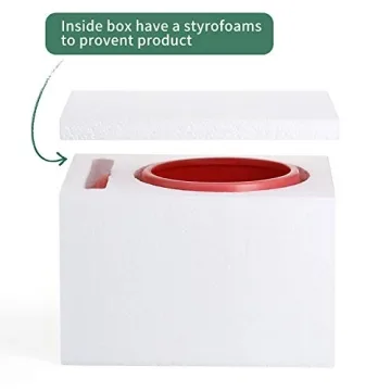 POTEY 5.9" Matte Coral Ceramic Plant Pot with Drainage Hole