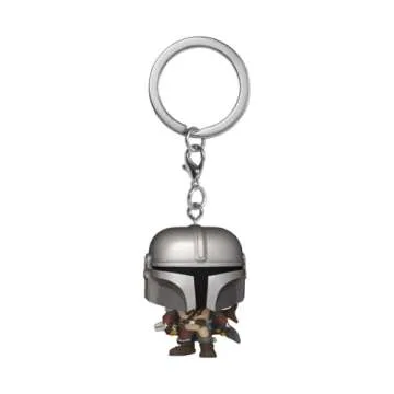 Funko Pop! Keychain: The Mandalorian Collectible in Multicolor for Star Wars Lovers