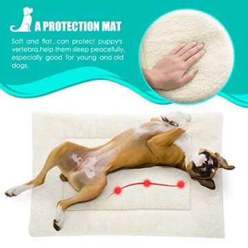 NVENHO Medium Dog Bed - Orthopedic Plush Pet Bed for Dogs