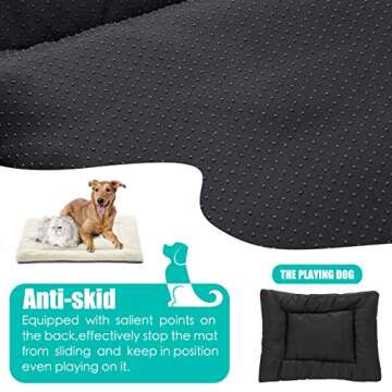 NVENHO Medium Dog Bed - Orthopedic Plush Bed for Dogs