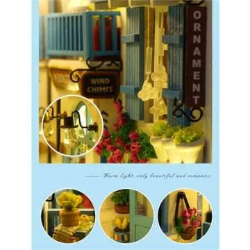 Flever DIY Book Nook Miniature Kit for Creative Decor