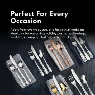 Artaste Rain 36-Piece Stainless Steel Flatware Set