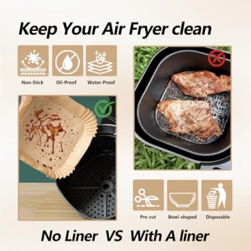 300PCS Air Fryer Liners for Ninja Crispi - Easy Cleanup
