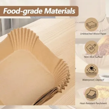 300PCS Air Fryer Liners for Ninja Crispi - Easy Cleanup