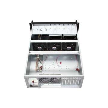 Rosewill 4U Server Chassis/Server Case/Rackmount Case, Metal Rack Mount Computer Case with 8 Bays & 7 Fans Pre-Installed (RSV-L4000)