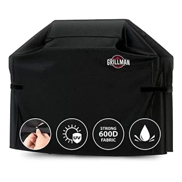 Grillman Premium Grill Cover - Heavy-Duty Waterproof, Wind-Resistant Grill Protection