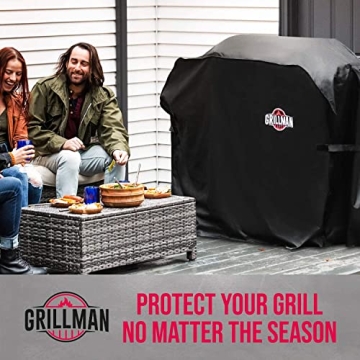 Grillman Premium Grill Cover - Heavy-Duty, Waterproof & Wind-Resistant
