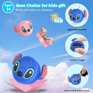 Cute AirTag Holders for Kids Shoes - 2-Pack Waterproof