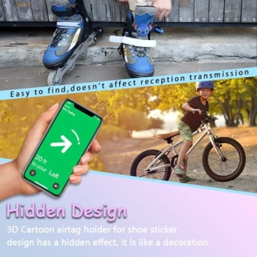 Cute AirTag Holders for Kids Shoes - 2-Pack Waterproof