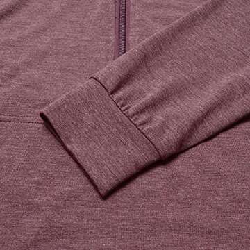 GINKANA Maternity Pullover Shirt Maternity Zipper Shirts Lapel Long Sleeve Casual Lightweight Pregnancy Tops with Pockets,Burgundy,XL