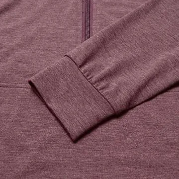 GINKANA Maternity Pullover Shirt Maternity Zipper Shirts Lapel Long Sleeve Casual Lightweight Pregnancy Tops with Pockets,Burgundy,XL