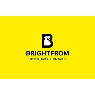 BRIGHTFROM Fine Mist Spray Bottles 8 OZ, Empty Refillable Containers - Essential Oils, Disinfectant Spray, Water 2 PACK (Clear, White Mist)