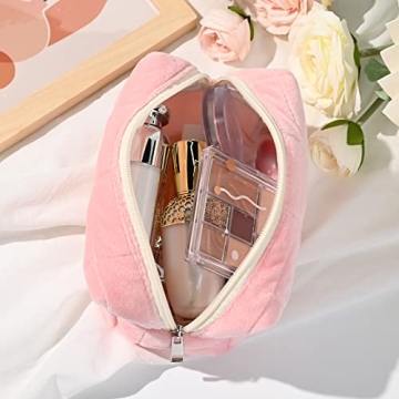 SOIDRAM Cute Plush Makeup Organizer for Women