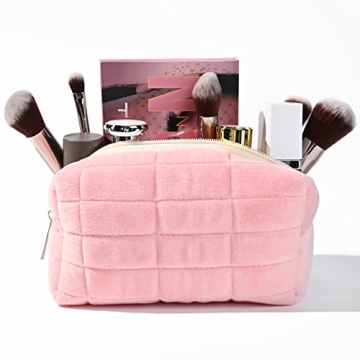 SOIDRAM Cute Plush Makeup Organizer for Women