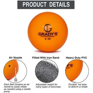 Soft Shell Weighted Ball Set for Velocity Training