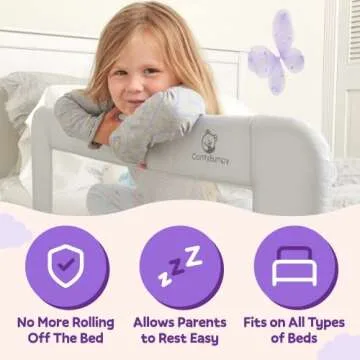 Adjustable Toddler Bed Rail - Safe and Easy Access
