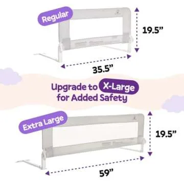 Adjustable Toddler Bed Rail - Safe and Easy Access