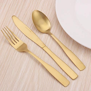 Matte Black Flatware Set - 40-Piece Stainless Steel Cutlery