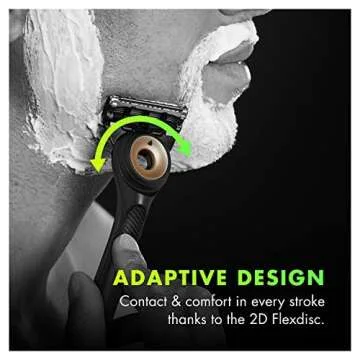 GilletteLabs with Exfoliating Bar by Gillette Mens Razor, 5 Bladed Razor, Closeness and Comfort, Includes Travel Case and Razor Stand, Handle + 3 Blade Refills