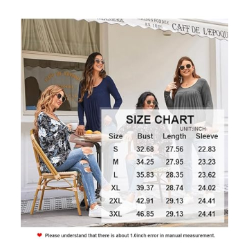 LONGYUAN Women's Casual Dark Grey Long Sleeve Tunic