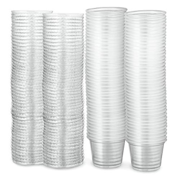 Plastimade Clear Portion Cups with Lids - 200 Pack